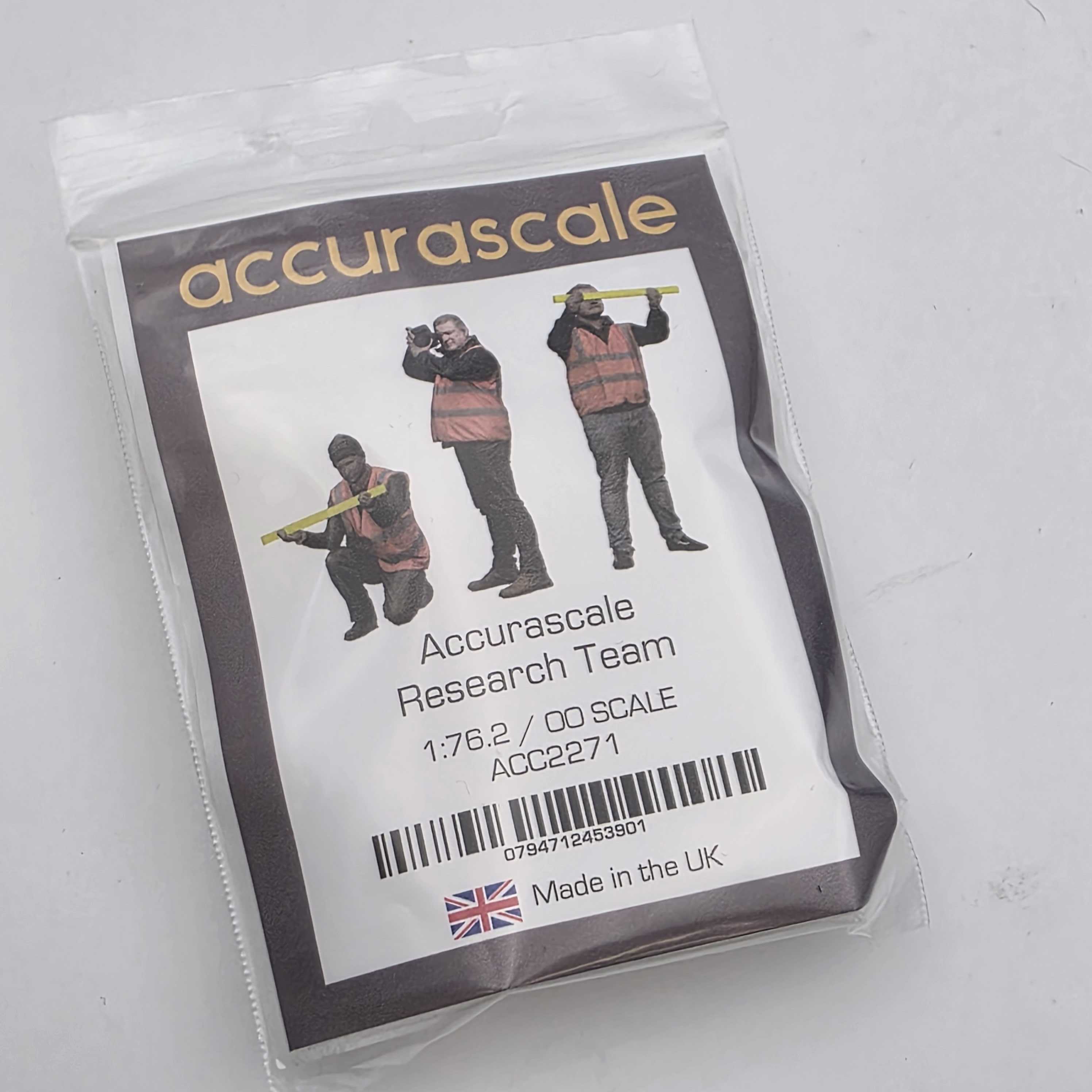 Equipe de Pesquisa Accurascale - Pacote de Três Figuras - Escala OO (1/76)