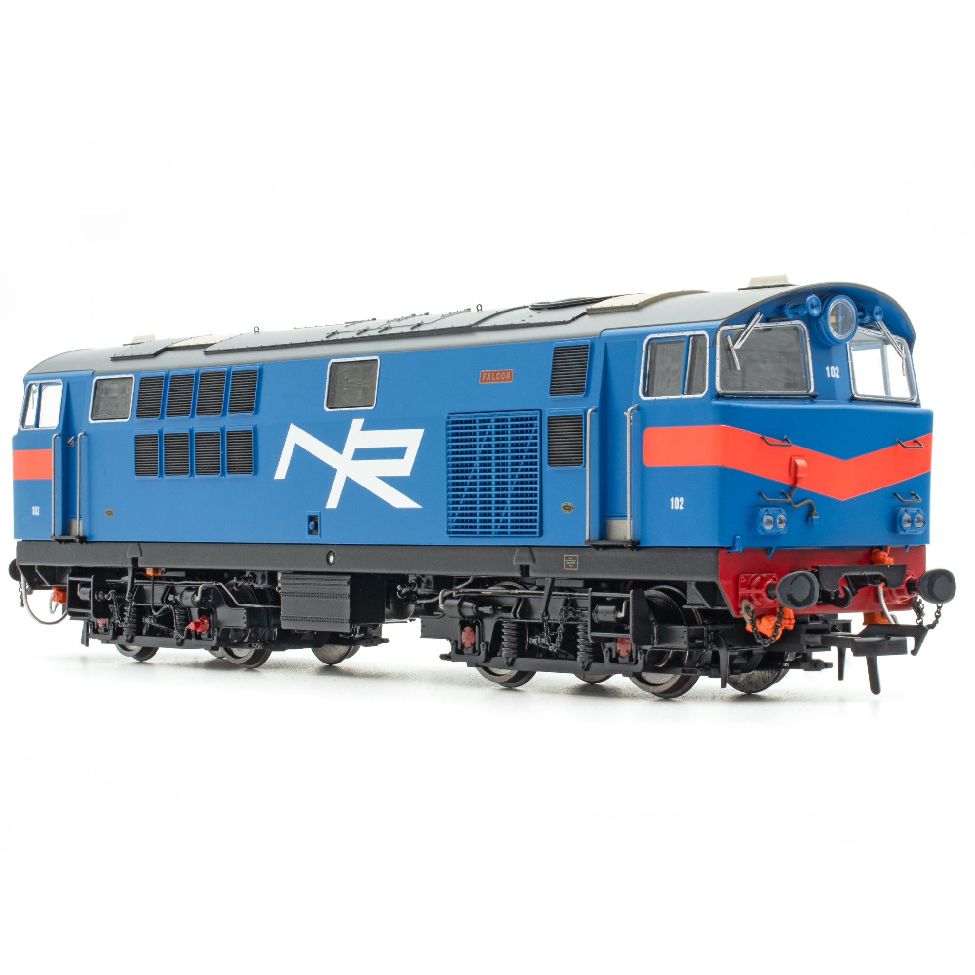 102 „Falcon” NIR Blue, cu chevrone roșii - DCC Sound