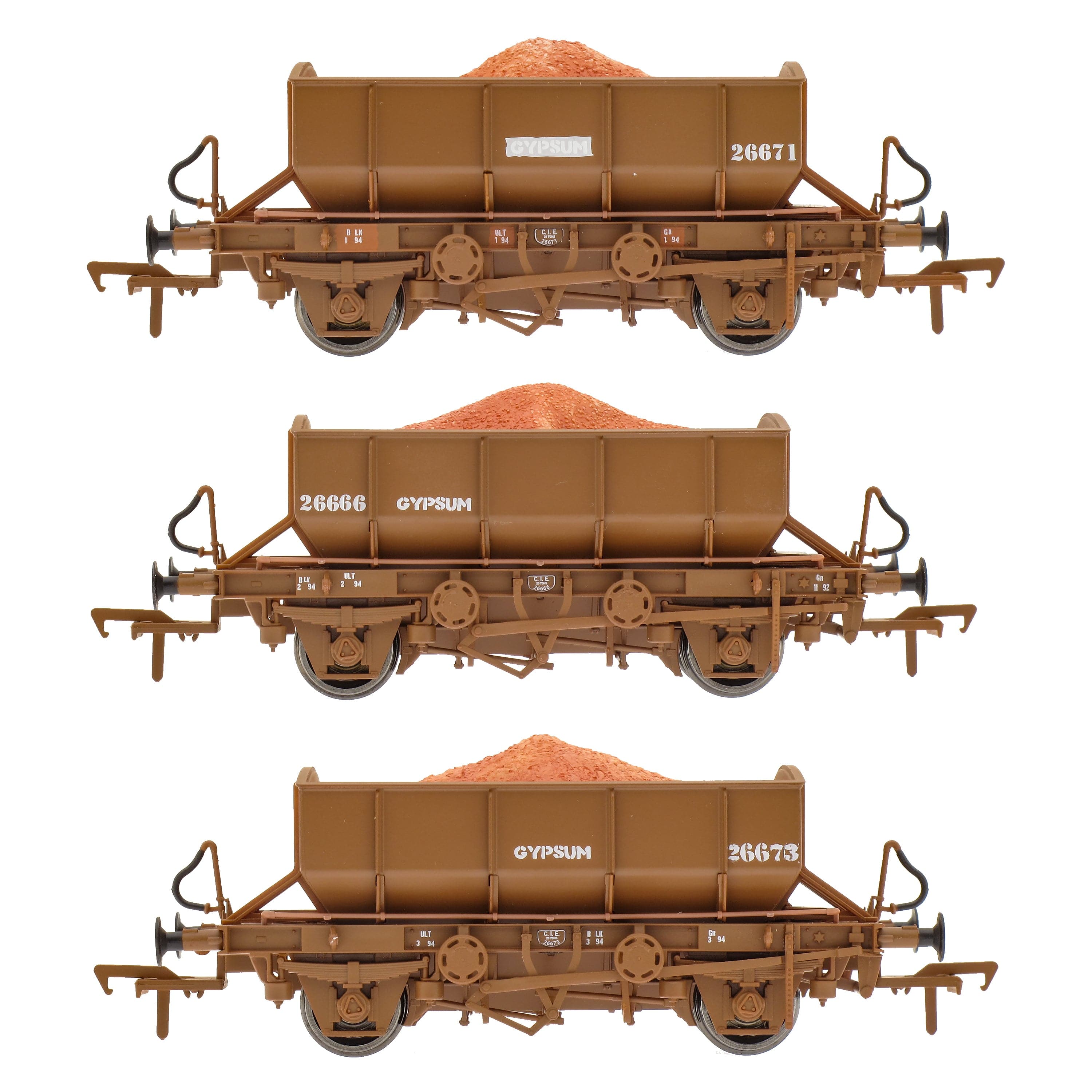 CIE/IR Gypsum Ore Wagon - Triple Pack A