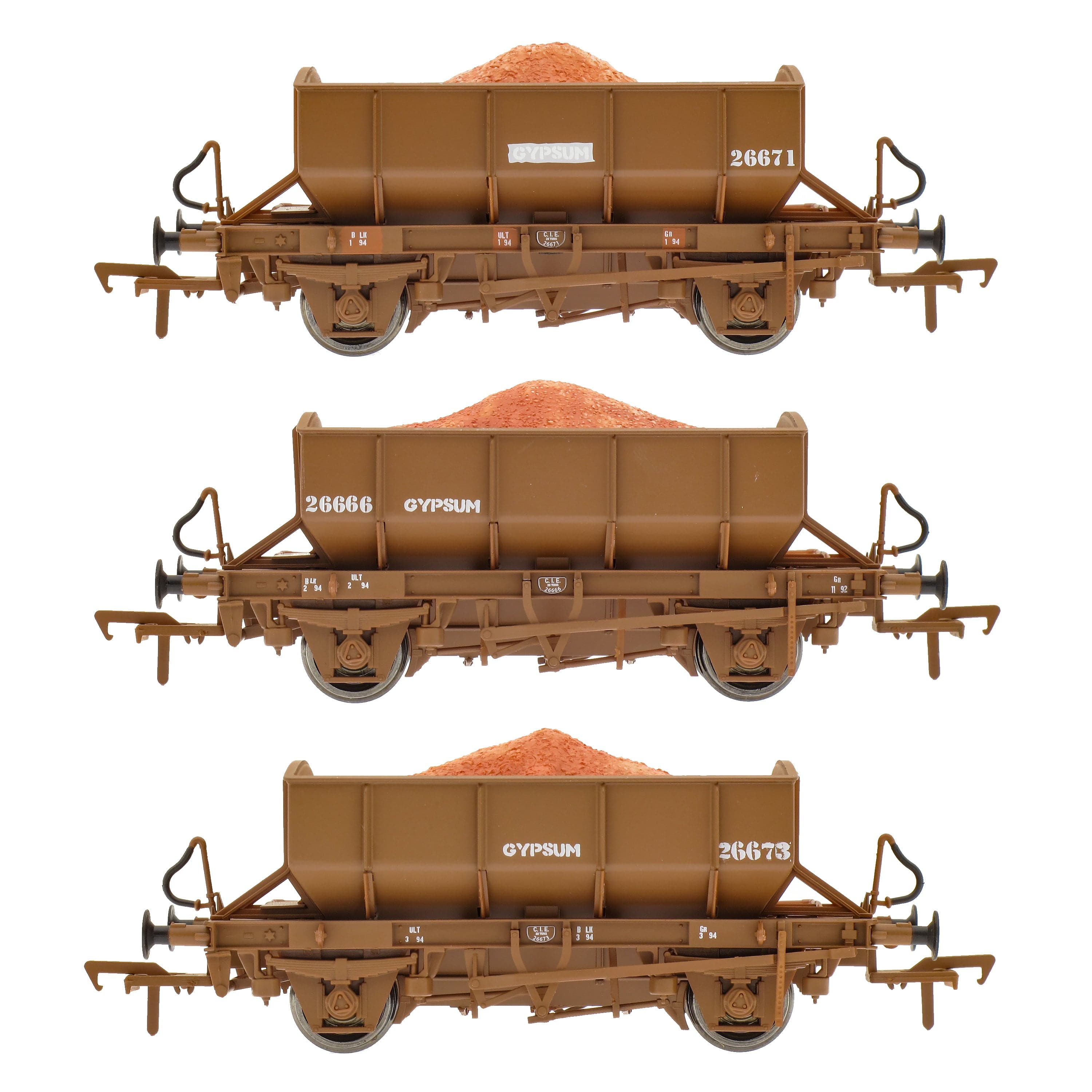 CIE/IR Gypsum Ore Wagon - Triple Pack A