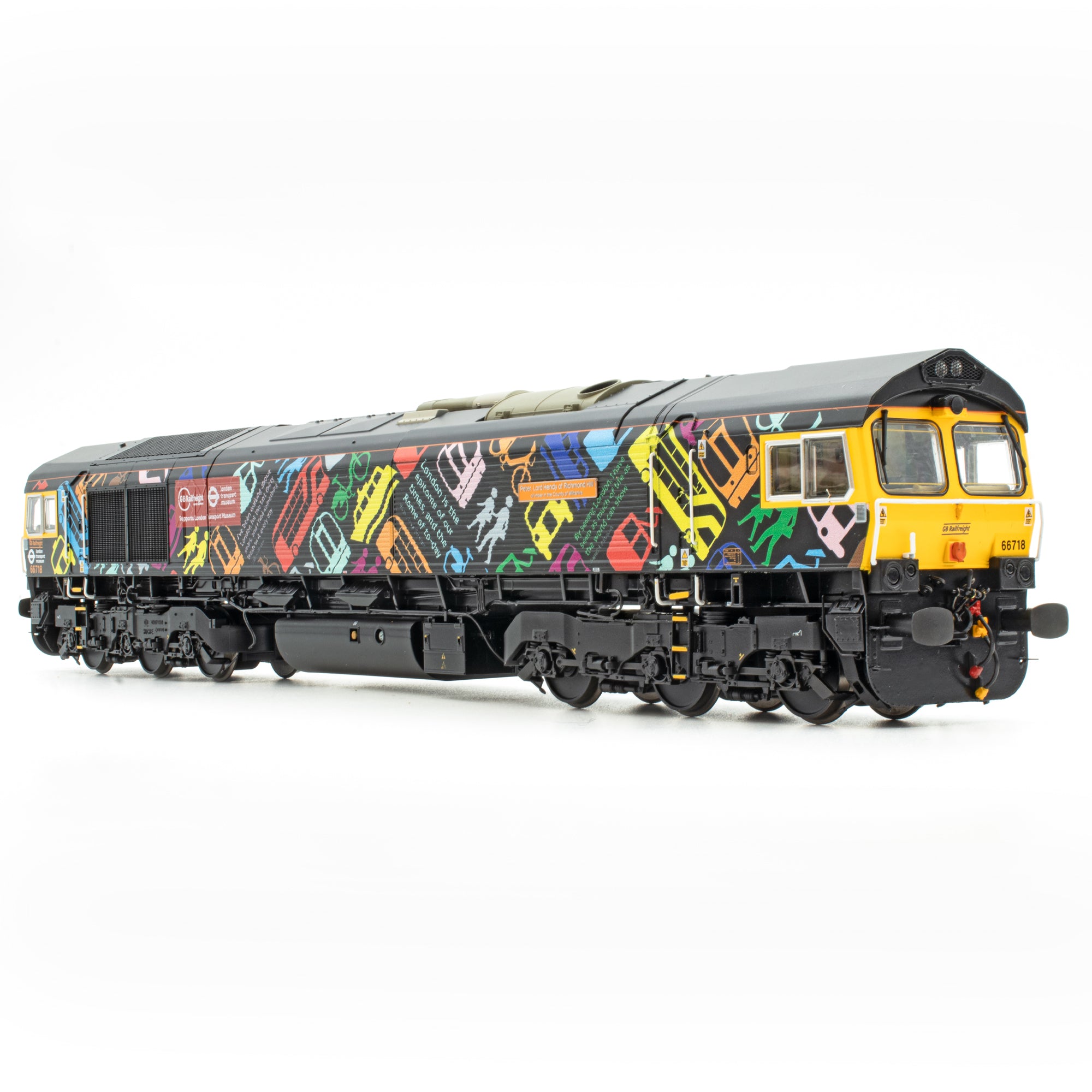 Class 66 - GBRF/LTM Black - 66718 - DCC Sound Fitted