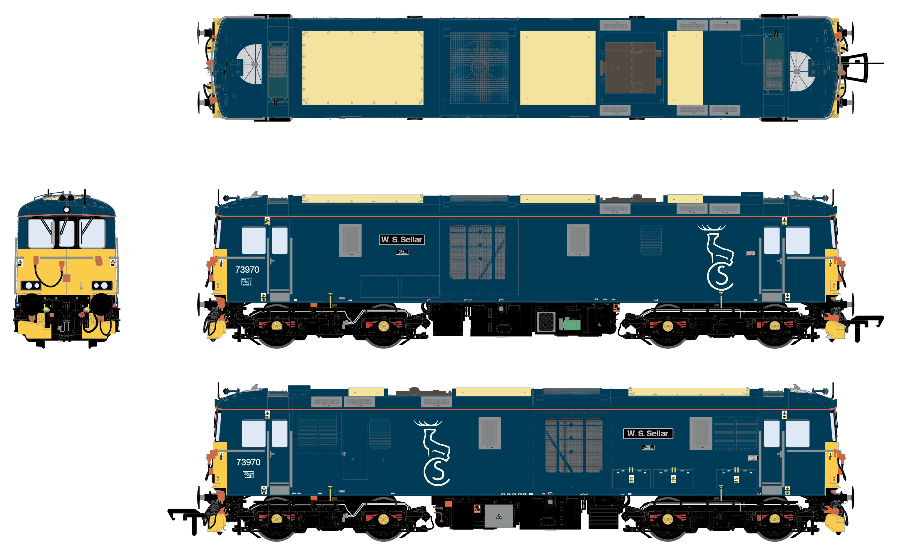Clasa 73 - Caledonian (Actual) - 73970 W. S. Sellar