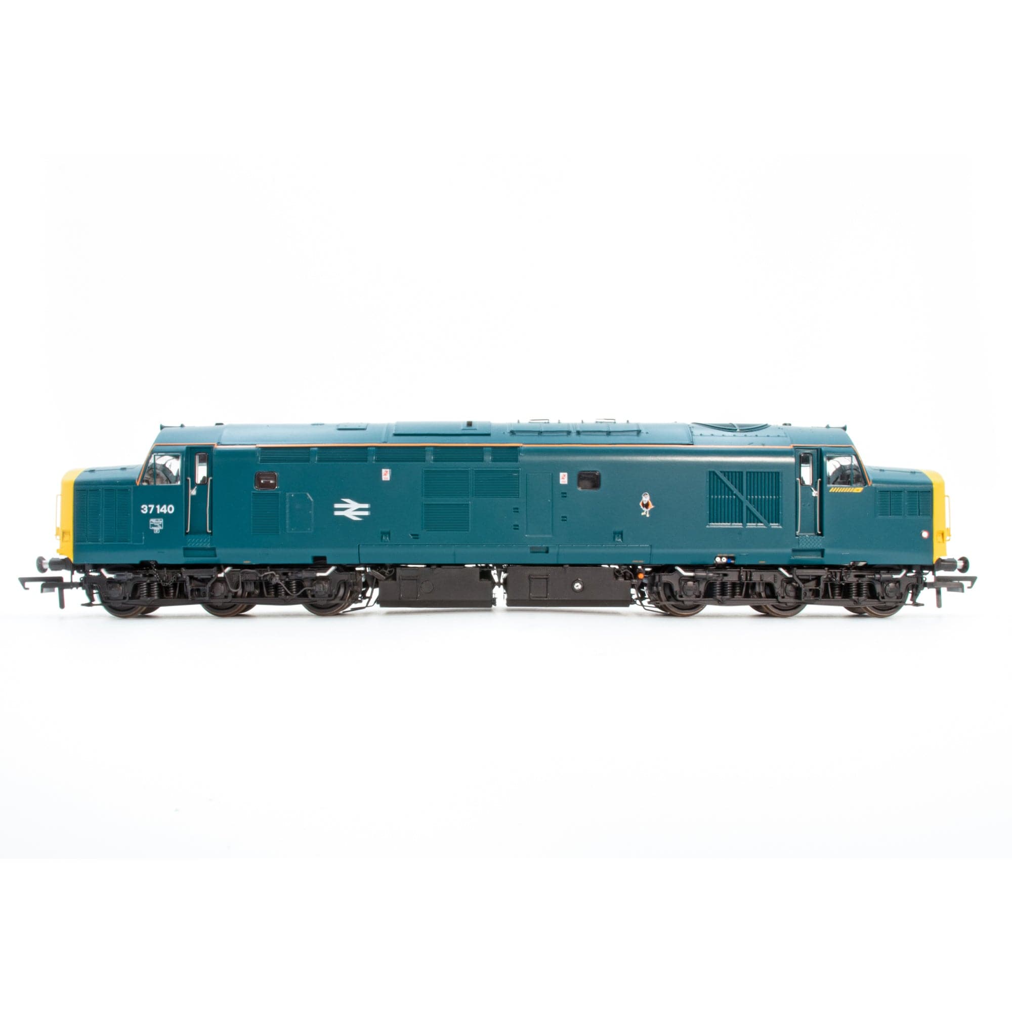 Class 37 - BR Blue (Orange Cantrail) - 37140 - DCC Sound Fitted