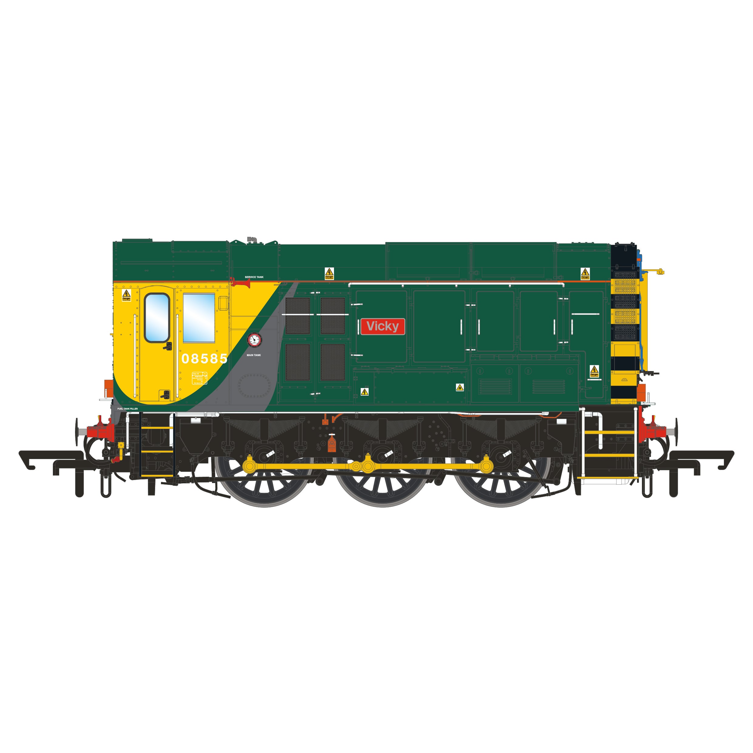 BR Clase 08 - Verde Freightliner - 08585 'Vicky'