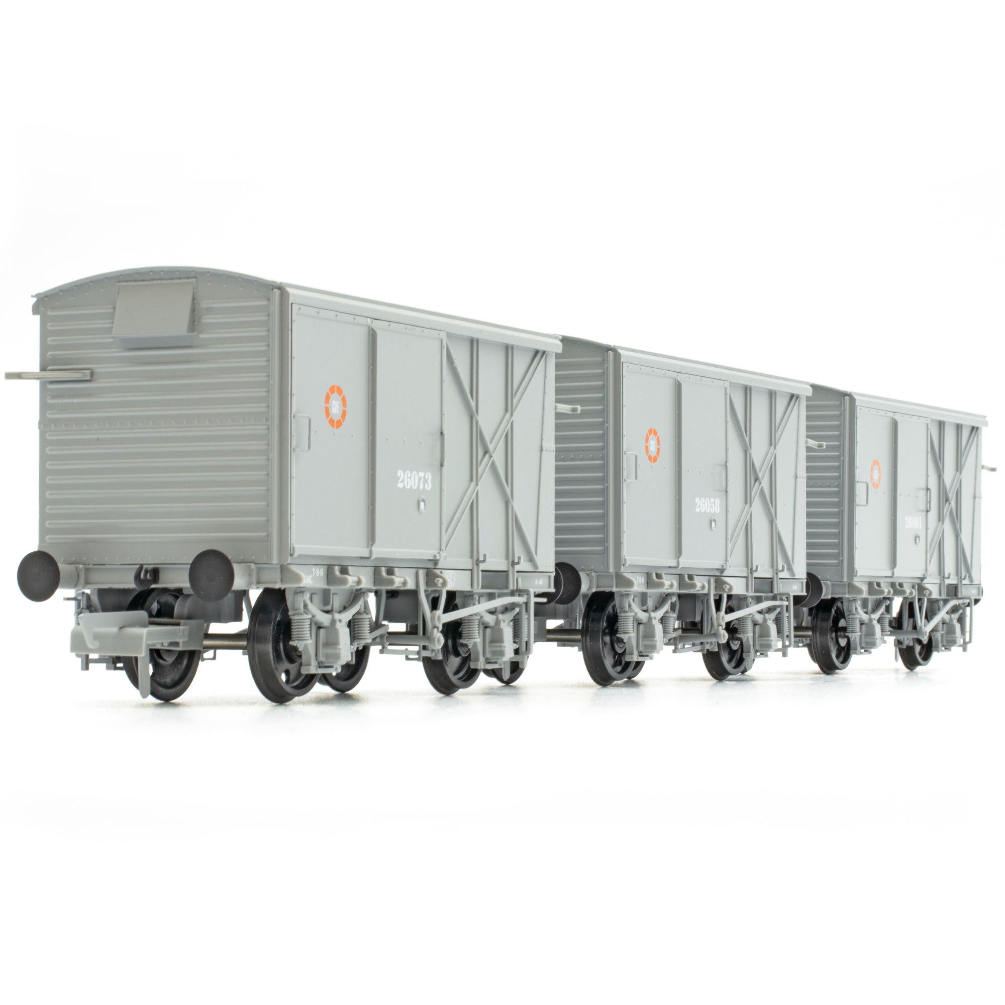 CIE Bulleid Pallet Van - Grey (CIE roundel era) - Pack 1