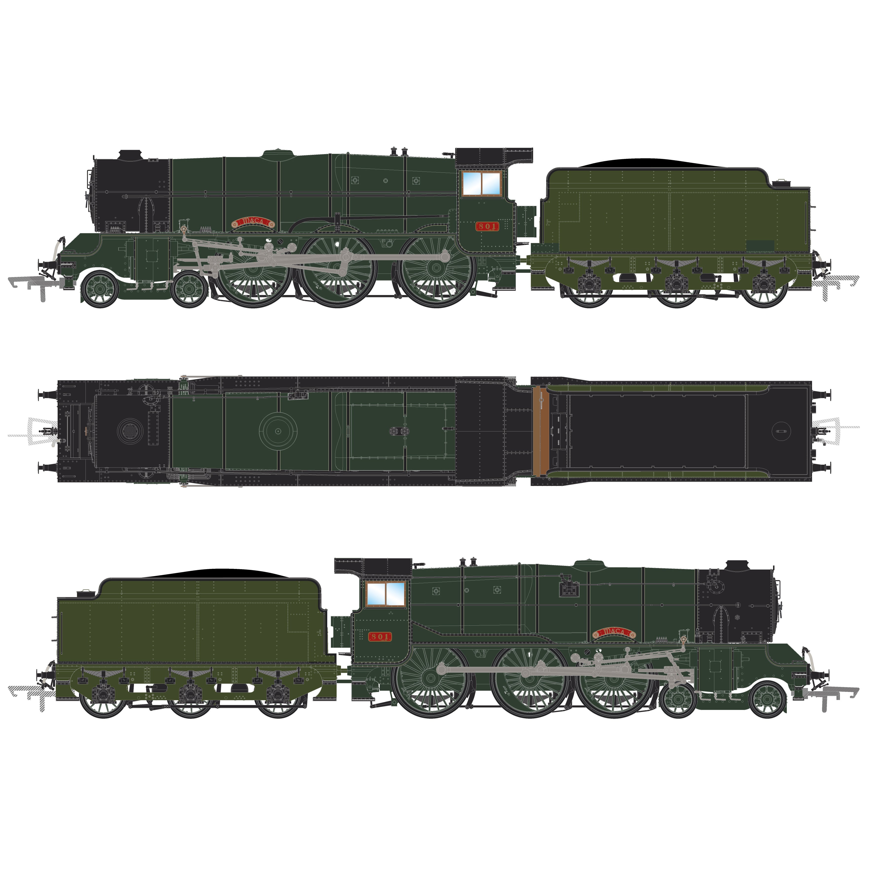 GSR800 - 801 Maca - CIE Green - DCC Sound
