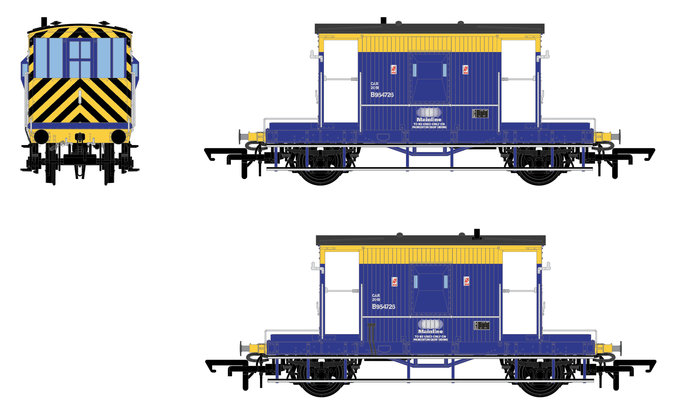 Carrozza freno BR - Blu principale - B954726