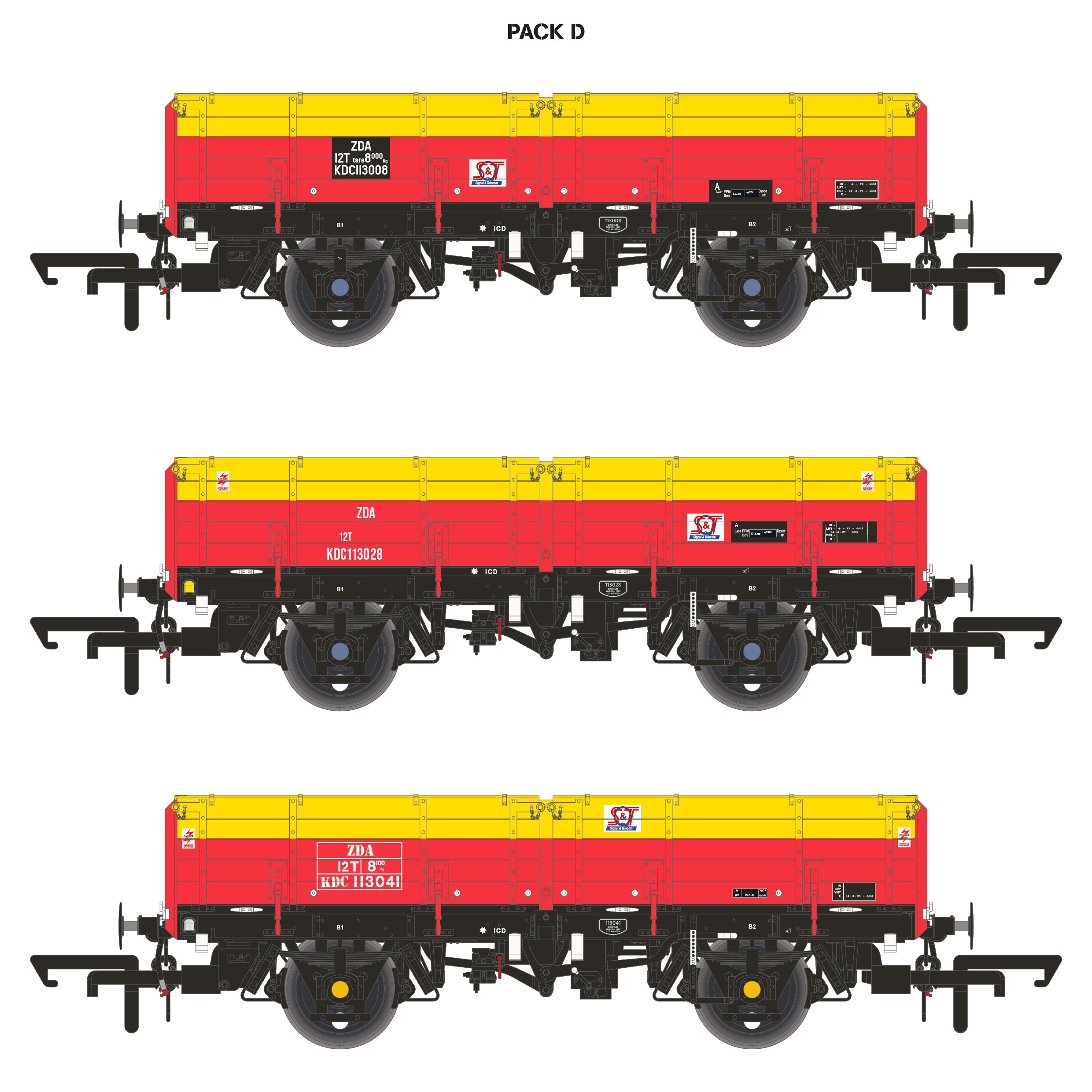ODA -  SatLink Yellow/Red - Triple Pack D