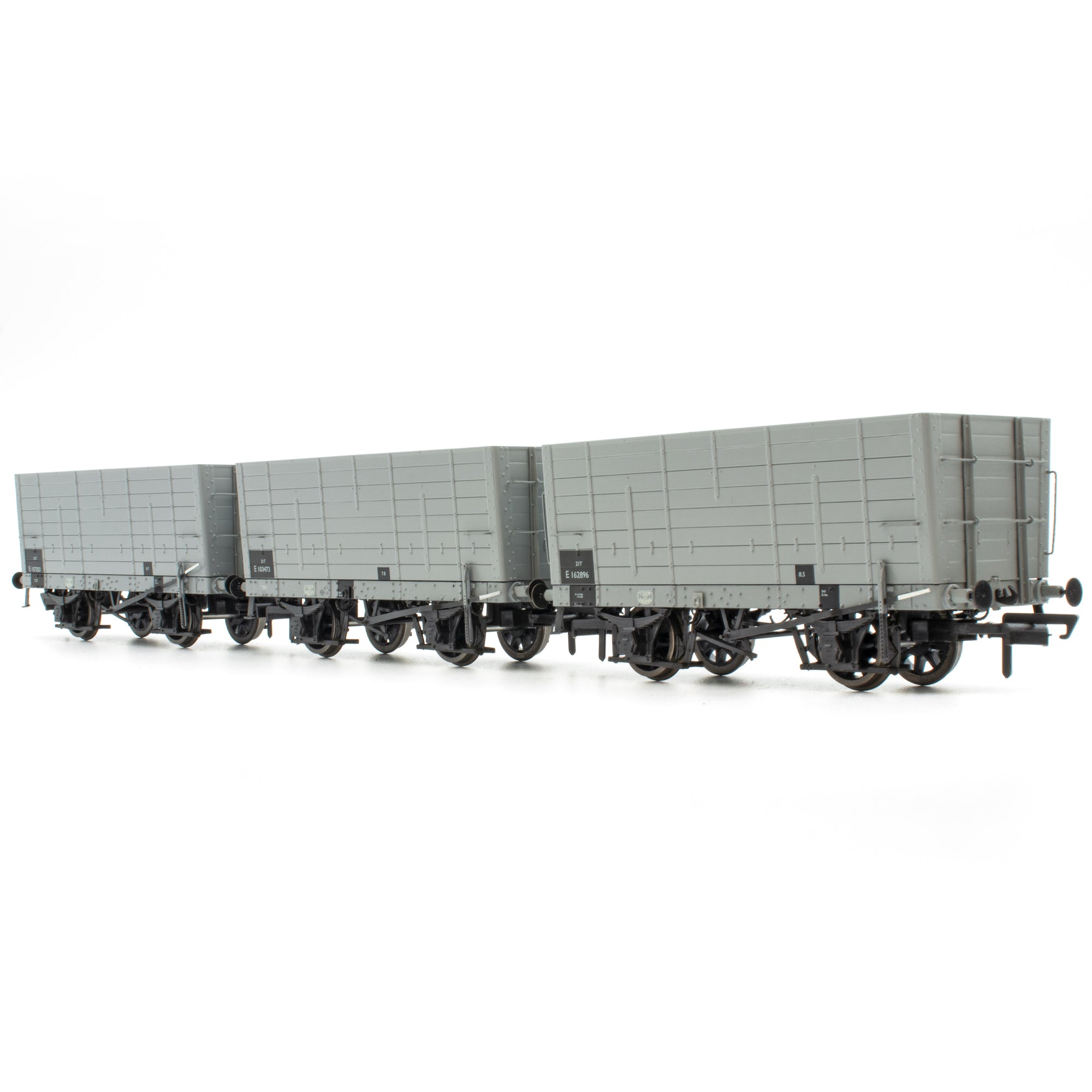 DGM 12 Hopper - BR Grey, with black panels - Triple Pack – Accurascale