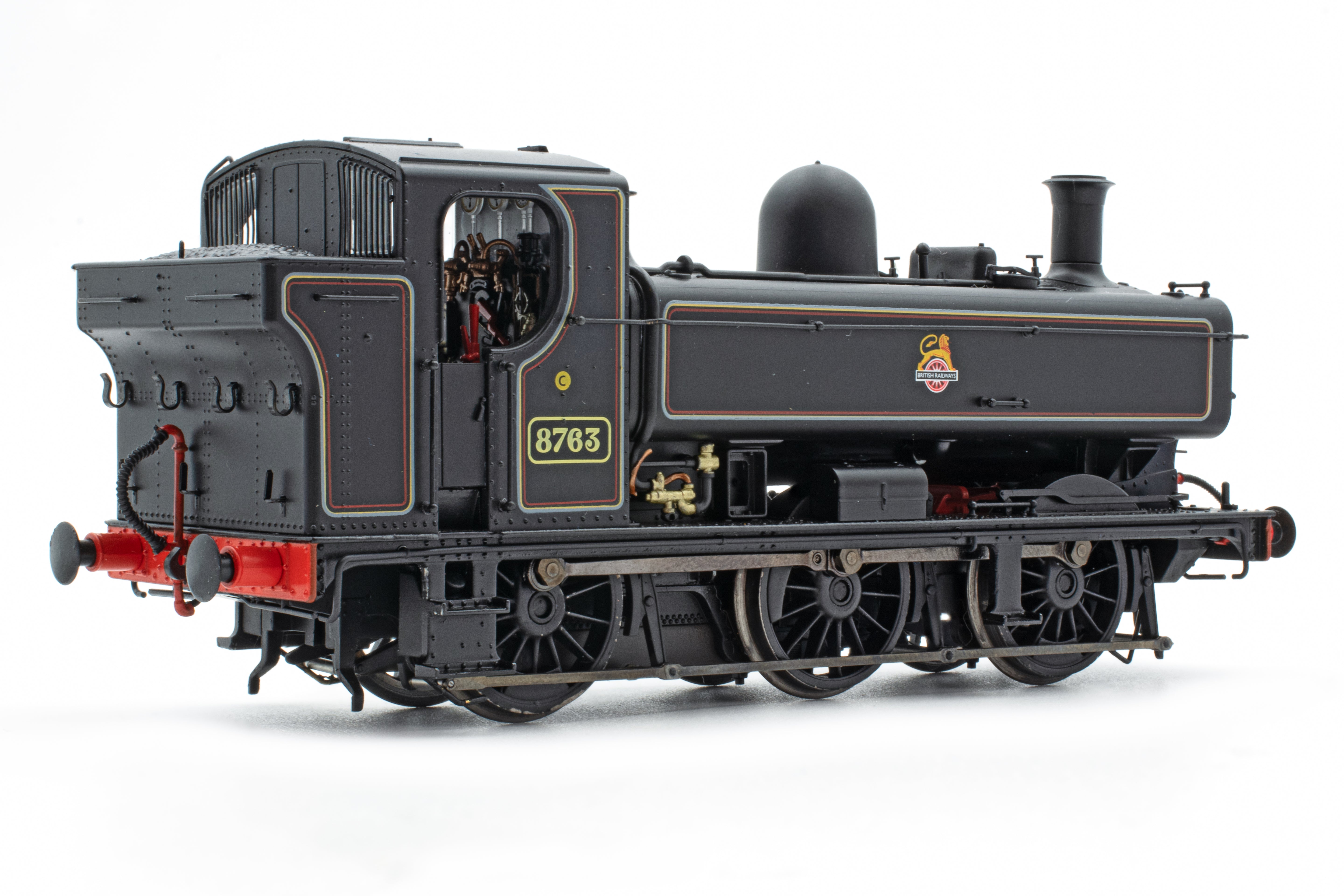 8750 Class  - 8763 - Early Emblem Lined Black - DCC Sound Fitted