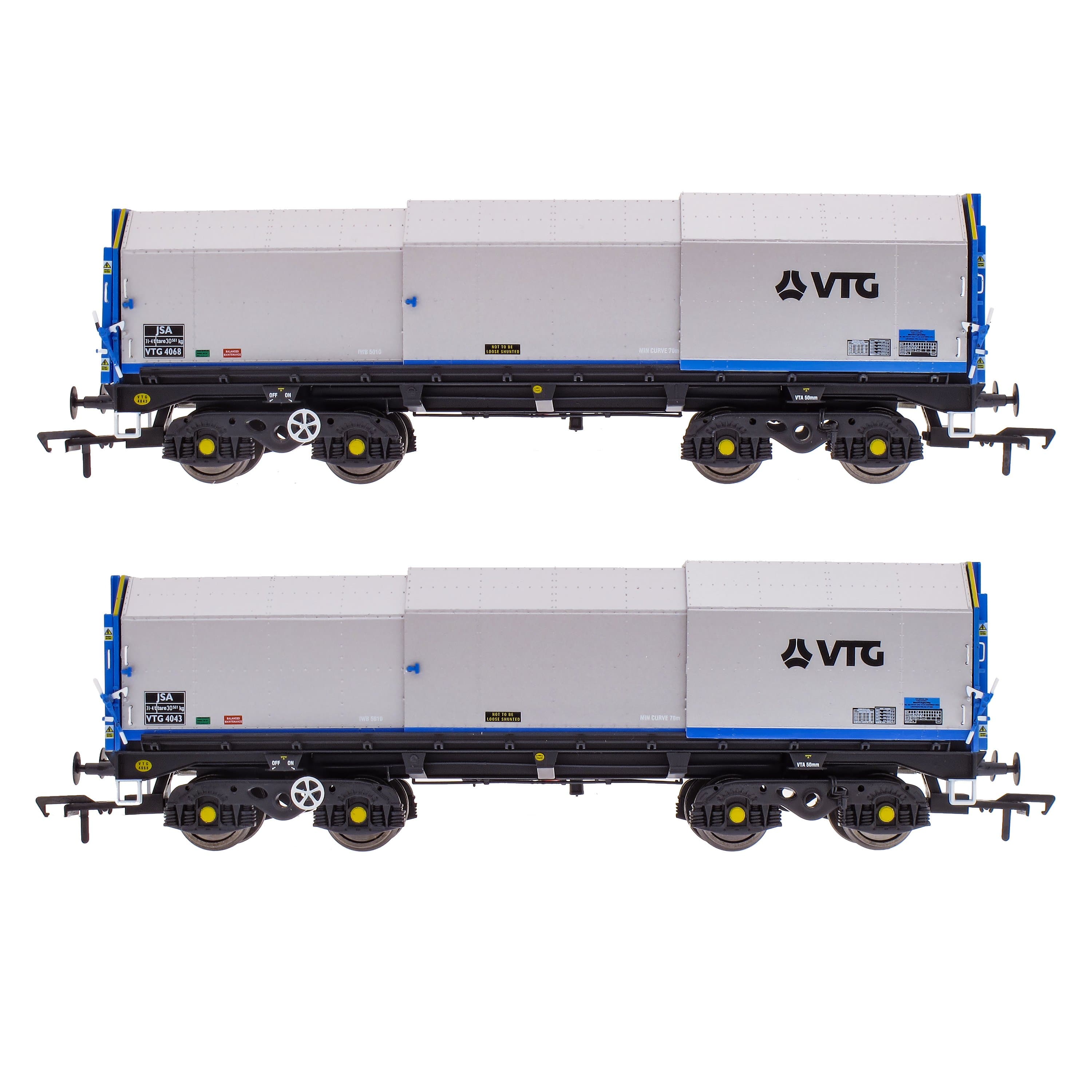 JSA Bogie Covered Steel Wagon Twin Pack - VTG 3