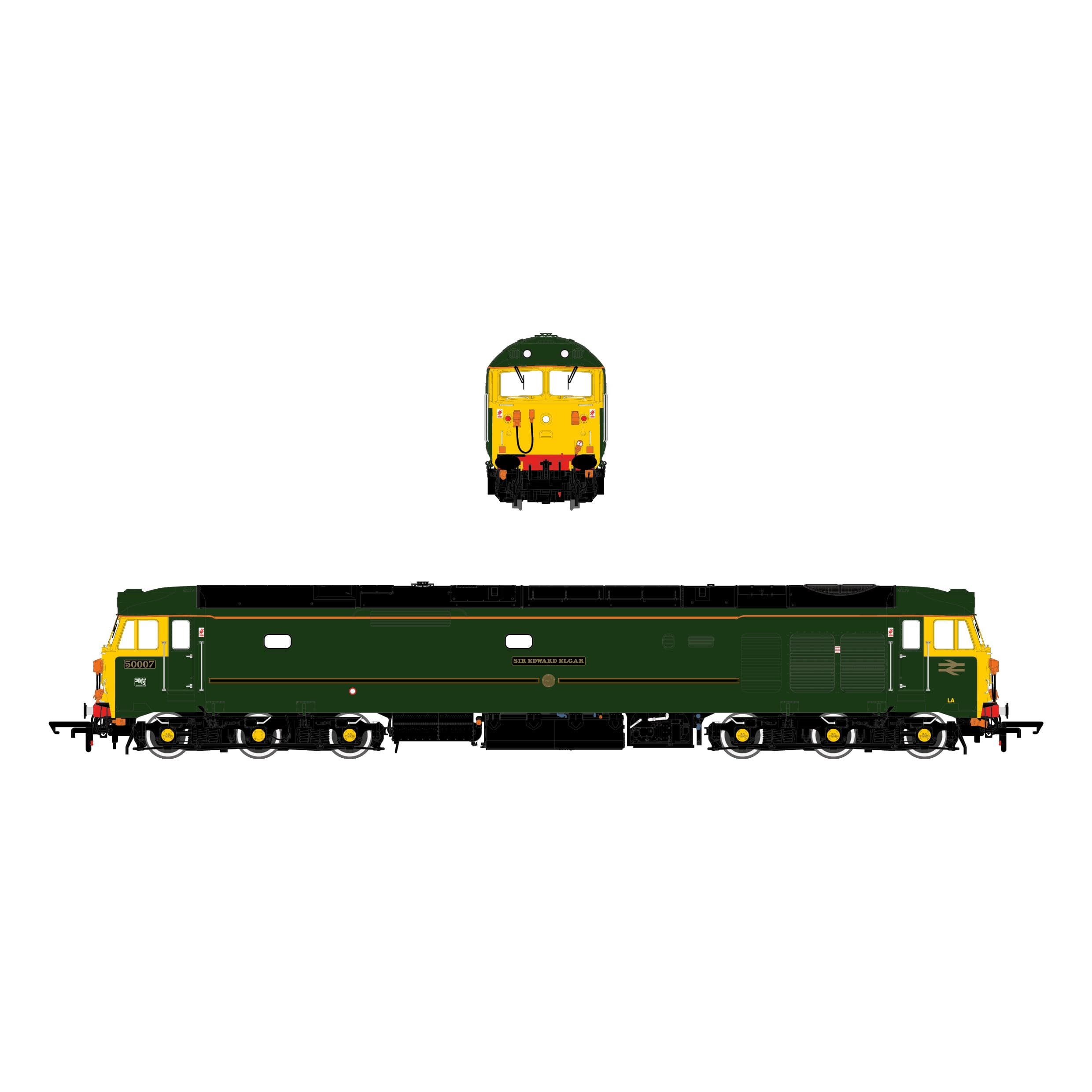 BR Class 50 - GWR Green - 50007 'Sir Edward Elgar' - Exclusive
